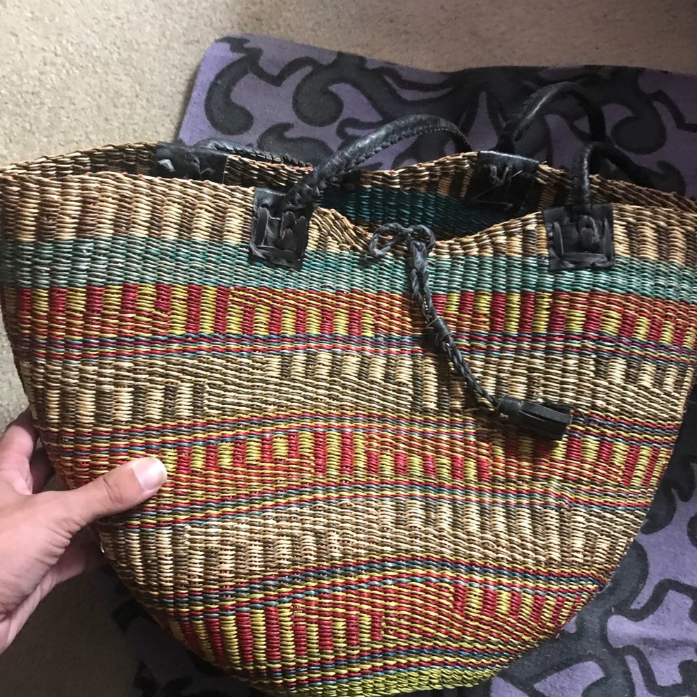 multicolored alfalfa tote/purse